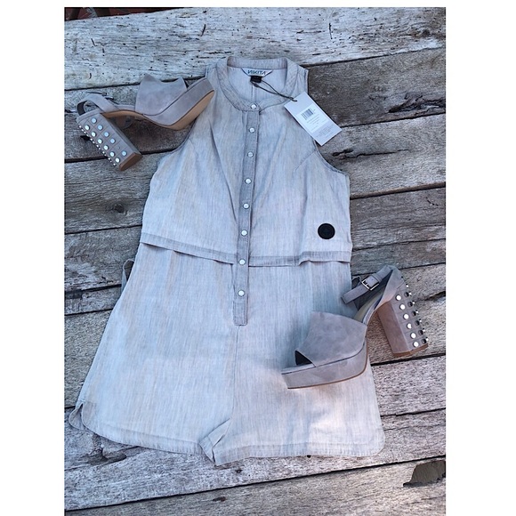 Nikita Pants - NWT Sexy Boho Silver Day Blink Romper Size Small